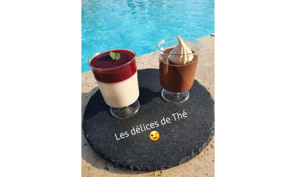 Verrines Panna cotta, mousse chocolat