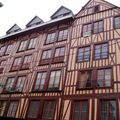 les maisons à colombages de la rue du gros horloge (Rouen)