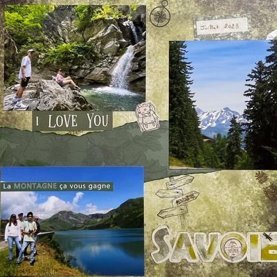 Page de scrap montagne 