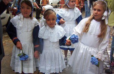 Le Défilé des enfants à l'Européade le 23 juillet 2005 à Quimper (Finistère) (7)