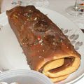 Bûche de noel aux marrons (sans gluten).Merci valérie!