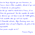Message de soutien de François Bayrou