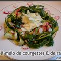 Méli-mélo de courgettes & radis roses