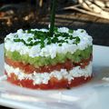 Tartare tomate, concombre, feta