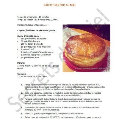 Galette des Rois au Miel
