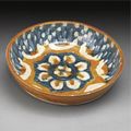 A Rare Large Blue-Splashed 'Sancai' Pottery Basin, Tang Dynasty