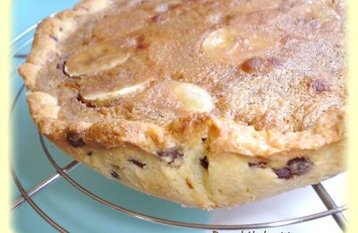 Tarte aux deux chocolats et à la banane