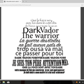 #DarkVadore création toute en phrases ;)