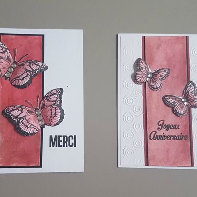 Cartes " jouons avec nos encres et peintures"