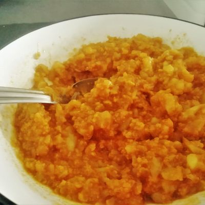 Chou-fleur au curry 