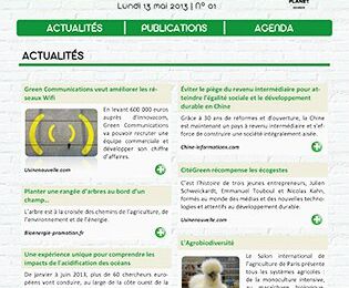 Site de veille en développement durable