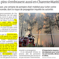 Incendie en Charente-Maritime