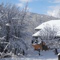 Vacances à Samoëns : premier levé sous la neige ! 