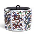 A wucai 'Dragon' octogonal water jar, Mark and period of Wanli (1573-1620)