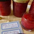 MARMELADE DE PÊCHES DE VIGNE ET FRAISES