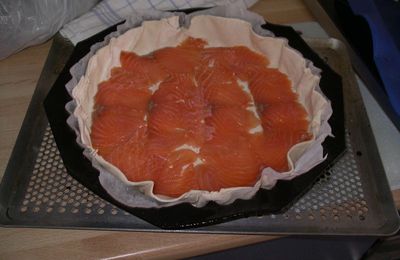 quiche au saumon et brocoli