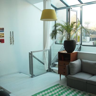 la maison : le bureau et la terrasse