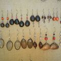 Boucles d'oreilles en graines