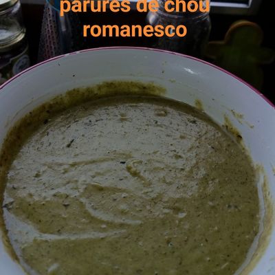 Purée anti-gaspi chou romanesco