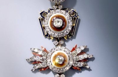 Golden Fleece with onyx. Köhler, Johann Heinrich (jeweler), Dresden, 1725
