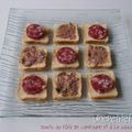 164 - Mini toasts pâté de campagne et saucisse sèche