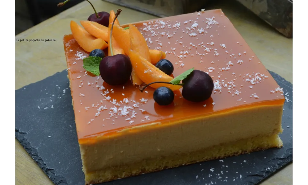 BAVAROIS aux ABRICOTS et NOIX DE COCO 
