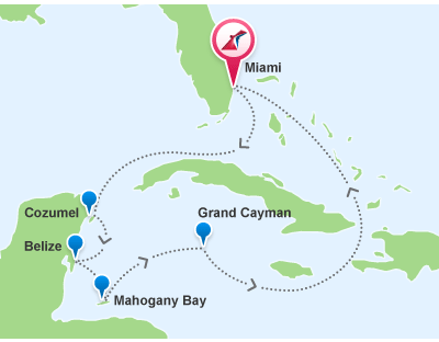 Croisière Caraïbes en Décembre.