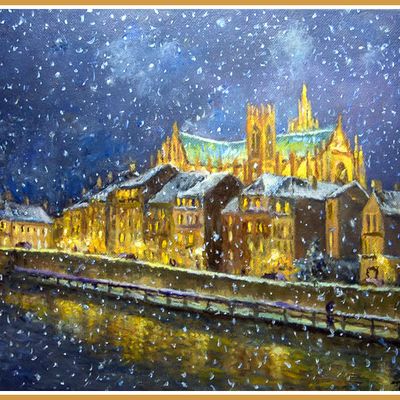 Quai Paul Vautrin - Soirée d'hiver ( Metz )