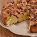 Brioche bouclettes poire chocolat.