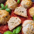 ...Boulettes de volaille sur un air italien, facile, rapide et délicieux... (Fooddolls, Cathytutu)