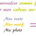 Je personnalise, tu personnalises, elle personnalise ? (cadeau)