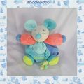 Doudou Kaloo Souris Peluche Boule Orange Bleu Vert Avec Poche Eléphant