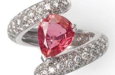 Bague saphir « Padparadscha », Bague saphir jaune & Bague saphir rose