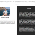 RAPPEL Conférence du 21 aout 2024 De la Réserve Naturelle Marine de Cerbère-Banyuls vers un projet d'extension