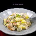 Salade du chef (pommes de terre, jambon, emmental, …)