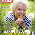 Bernadette Lafont dans Paris Match 1/08/2013