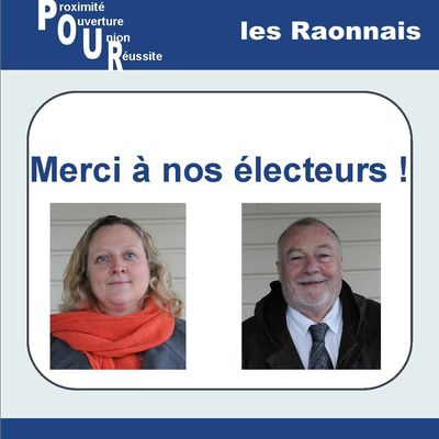 Merci à nos électeurs