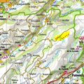 Zone jaune et 9 points rouges Situation du projet d'implantation des éoliennes du Coyan