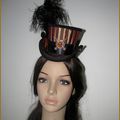 Mini Haut de Forme "Butterfly" Chapeau Mariage Victorien Cosplay Steampunk Victorian Wedding Mini Top Hat