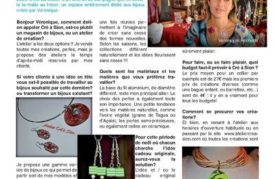 ARTICLE DANS LE MAGAZINE ICI PARUTION DECEMBRE 2012