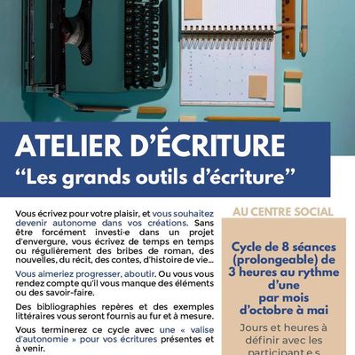 Atelier "Les grands outils d'écriture"