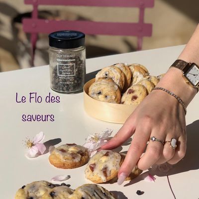 Cookies au citron myrtilles et fraises confites