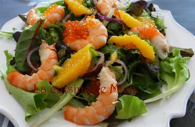 Salade fraîcheur aux crevettes