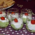 Verrine avocat au citron & fromage frais 