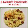 Risotto Crevettes & Lamelles Encornets au safran