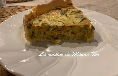 Quiche saumon fumé et poireaux