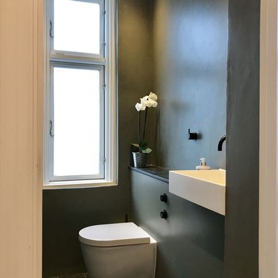 Déco WC : l'audace du vert 