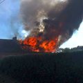 MONDREPUIS : UNE HABITATION ET UNE GRANGE DÉTRUITES PAR UN INCENDIE.