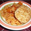 Farfalle aux tomates et carottes