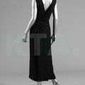 A Balenciaga couture black silk cloqué cocktail gown, 1962-64